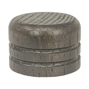 Wood End Cap 2 Grey by Stout Hardware