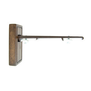 Traverse Bracket Double 2 Walnut by Stout Hardware