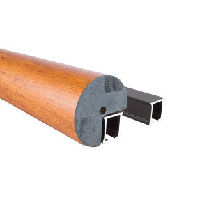 Traverse Rod Dbl Track-4 Ft. 3 Acorn by Stout Hardware