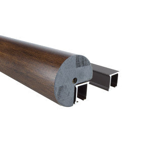 Traverse Rod Dbl Track-6 Ft. 1 Chocolate by Stout Hardware