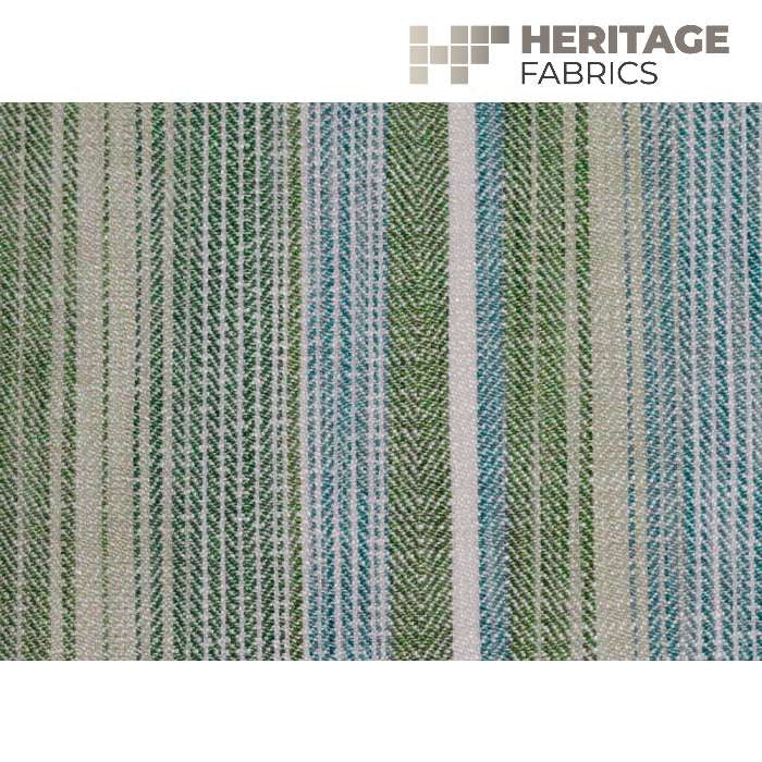 Sonoma Stripe Spring by Heritage Designer Fabric - 100% Polyester India 33,000 Horizontal: 13.5" and Vertical: N/A 54" - Swanky Fabrics -