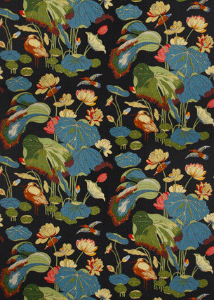 Nympheus Print Teal by Lee Jofa Fabric