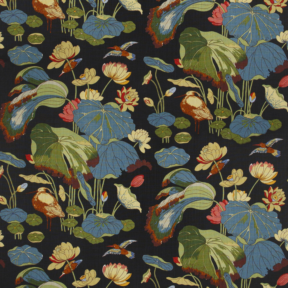 Nympheus Print Teal by Lee Jofa Fabric PERENNIA LINEN - 100% United Kingdom Horizontal: 53.978 and Vertical: 34.278 53.978 - Fabric Carolina -
