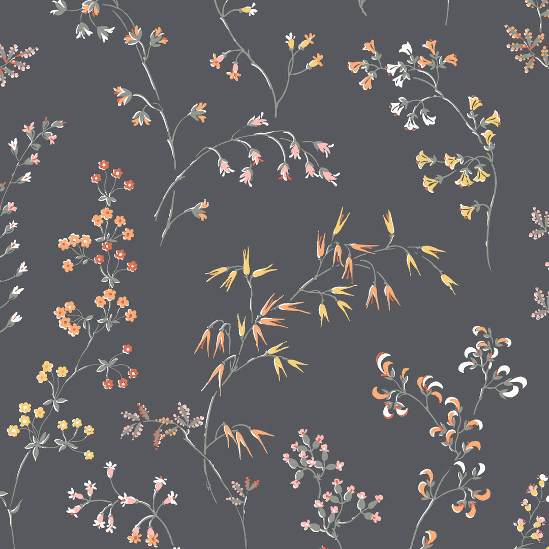 Gråäng - Charcoal by Schumacher Wallcovering