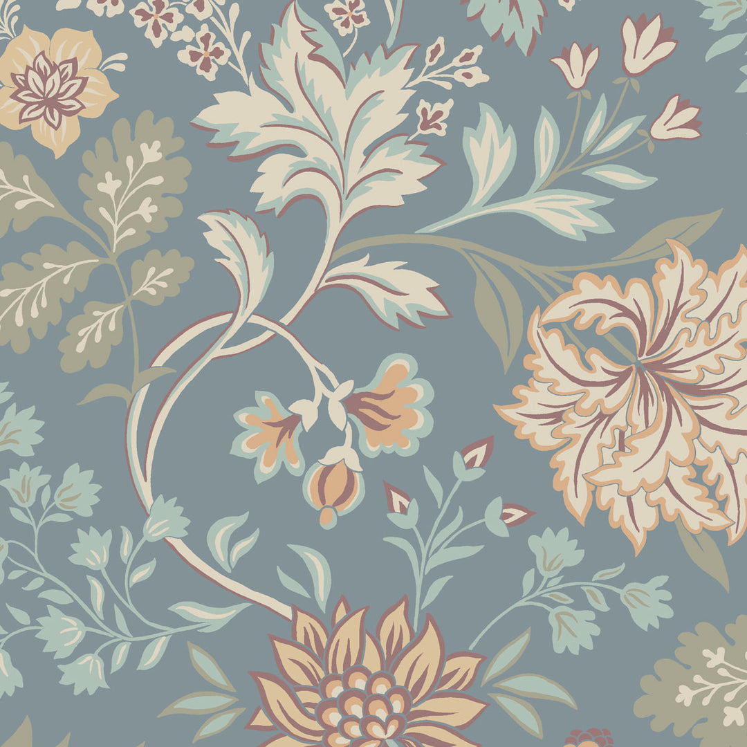 Alicia - Slate by Schumacher Wallcovering
