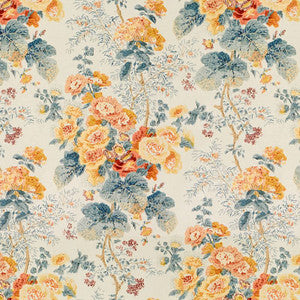 Hollyhock Hdb Apricot/Lake by Lee Jofa Fabric