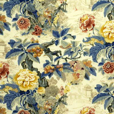 Chinese Lantern Yellow by Lee Jofa Fabric - LINEN - 100% Thailand - Horizontal: 24.5 and Vertical: 27.5 50 - Fabric Carolina -