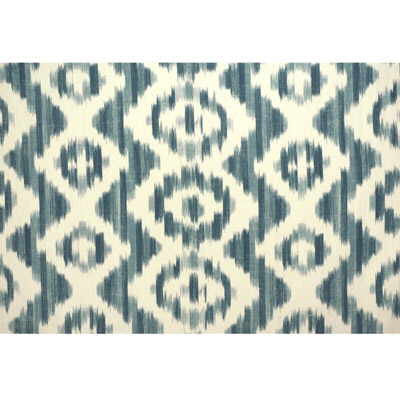 Ikat De Lin Blue by Lee Jofa Fabric SUZANNE RHEINSTEIN *HOLLYHOCK LINEN - 100% Thailand LIGHT Horizontal: 26 and Vertical: 20.5 52 - Fabric Carolina -