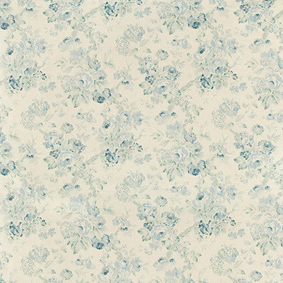 Garden Roses Aqua/Blue by Lee Jofa Fabric