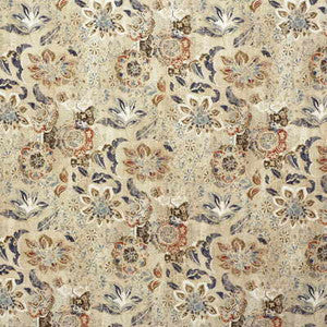 Woodcut Indigo/Coral by Lee Jofa Fabric