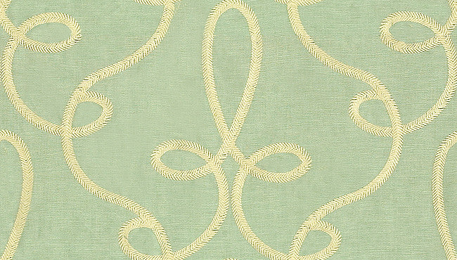 Chirk Embroidery Aqua by Lee Jofa Fabric