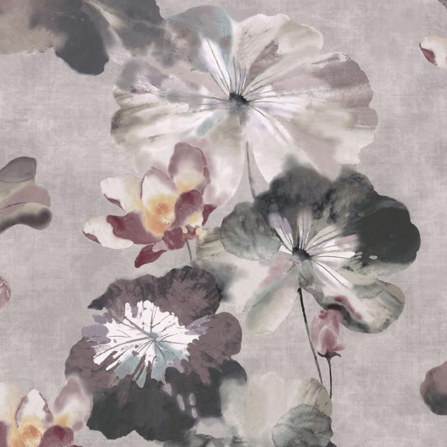 Water Lilies (Wp) # 06 Chamomile by 1838 Wallcoverings Wallpaper Willow HALF DROP PASTE THE WALL UNITED KINGDOM V-33" 20.5"X11YD - Fabric Carolina -
