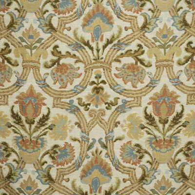 New Sevilla Clay/Aqua by Lee Jofa Fabric - LINEN - 100% Thailand LIGHT Horizontal: 26.25 and Vertical: 30 52.5 - Fabric Carolina -