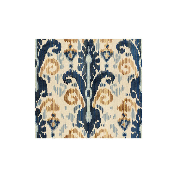Pardah Velvet Blue by Lee Jofa Fabric - VISCOSE - 80%;COTTON - 20% Belgium HEAVY Horizontal: 26.7 and Vertical: 25.4 53.5 - Fabric Carolina -