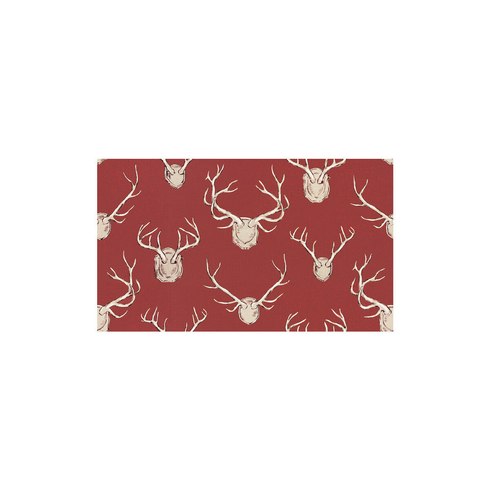 Antlers Red by Lee Jofa Fabric ERIC COHLER LODGE LINEN - 59%;COTTON - 41% Thailand LIGHT Horizontal: 54 and Vertical: 31.5 54 - Fabric Carolina -