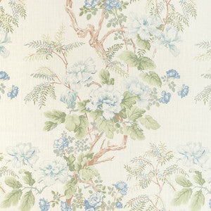 Chinese Peony Blue 2009164.153.0 by Lee Jofa Fabric
