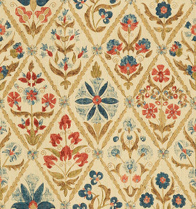 Susani Trellis Indigo/Wine by Lee Jofa Fabric