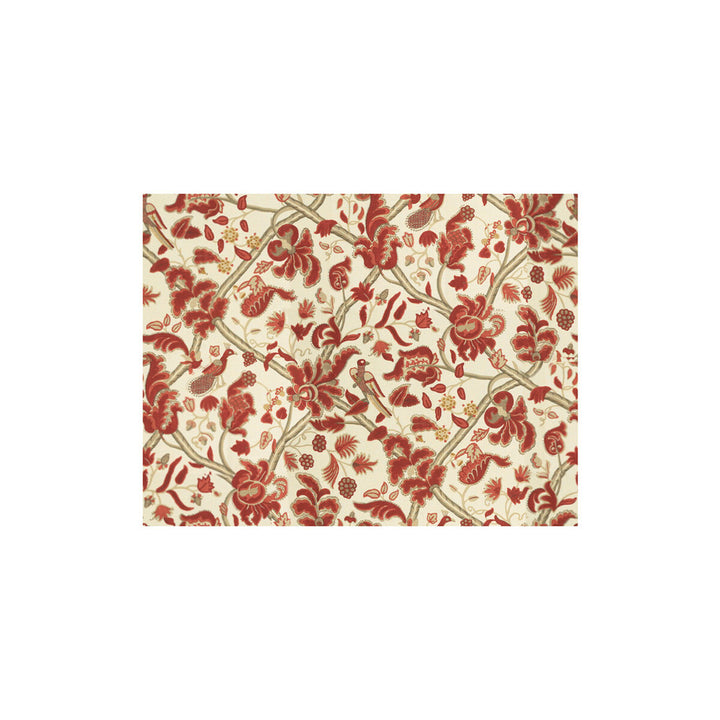 Bloomsbury Red/Gold by Lee Jofa Fabric OSCAR DE LA RENTA LINEN - 100% Thailand - Horizontal: 54 and Vertical: 41.75 54 - Fabric Carolina -