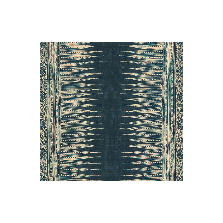 Indian Zag Indigo by Lee Jofa Fabric SUZANNE RHEINSTEIN *HOLLYHOCK II LINEN - 60%;COTTON - 20%;MODAL - 20% Thailand MEDIUM Horizontal: 27 and Vertical: 27 54 - Fabric Carolina -