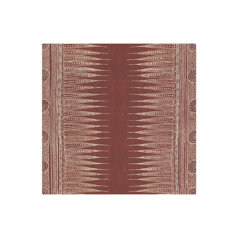 Indian Zag Paprika by Lee Jofa Fabric SUZANNE RHEINSTEIN *HOLLYHOCK II LINEN - 60%;COTTON - 20%;MODAL - 20% Thailand MEDIUM Horizontal: 27 and Vertical: 27 54 - Fabric Carolina -