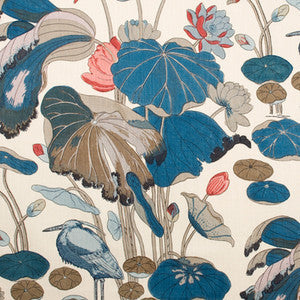 Nympheus Print Teal 2010150.13.0 by Lee Jofa Fabric