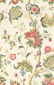 Treyes Print Pink/Green by Lee Jofa Fabric