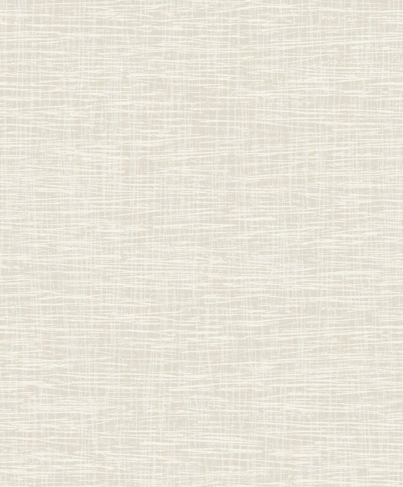 Crosshatch Texture Pearl and Cream by Seabrook Wallpaper Aura Netherlands 56.05 25.2" 20.5" - Fabric Carolina -