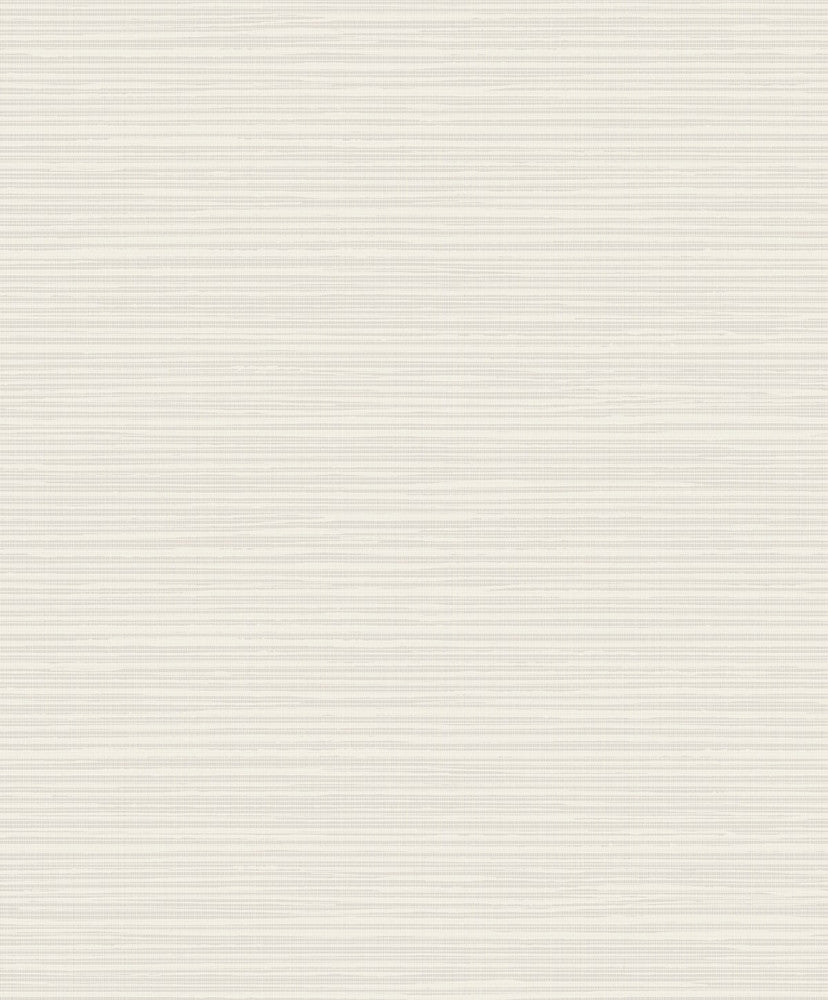 Horizontal Texture Silver and Ivory by Seabrook Wallpaper Aura Netherlands 56.05 10.43" 20.5" - Fabric Carolina -