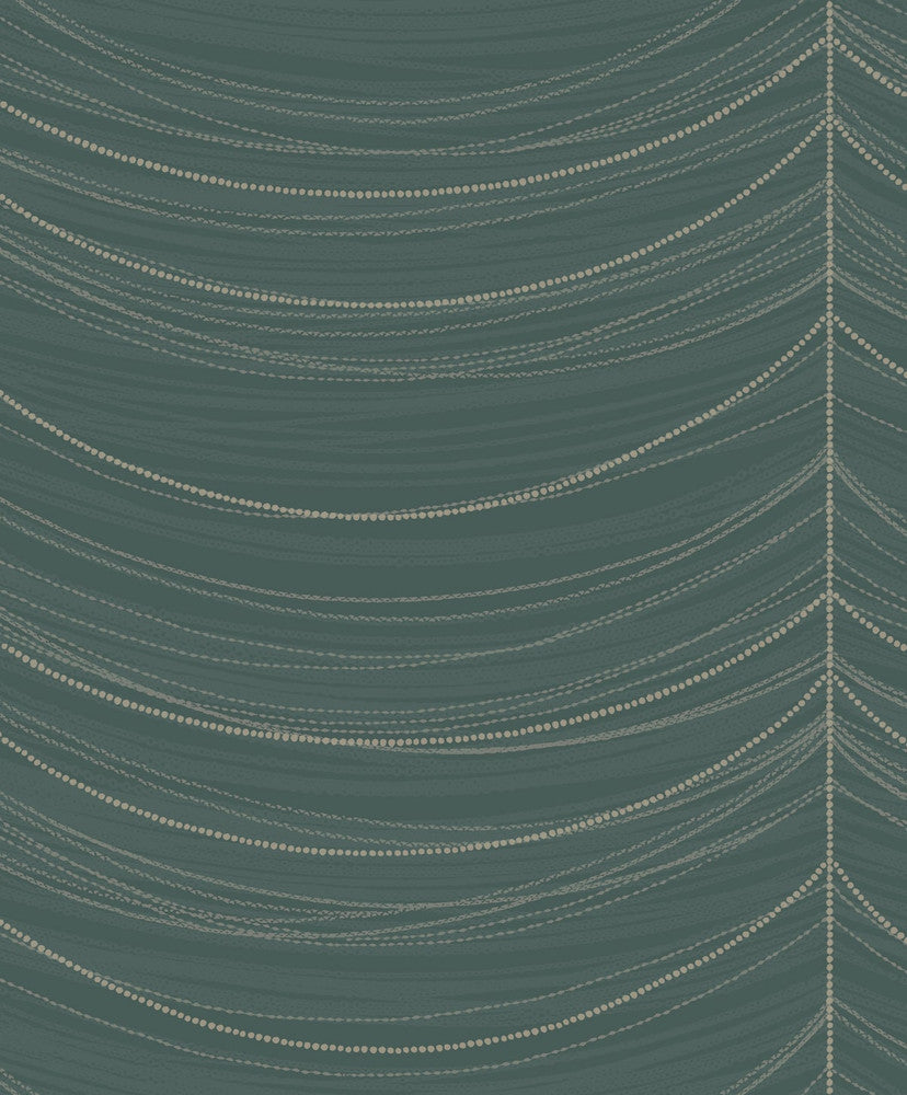Beads Ocean Blue, Silver, and Glitter by Seabrook Wallpaper Aura Netherlands 56.05 25.2" 20.5" - Fabric Carolina -