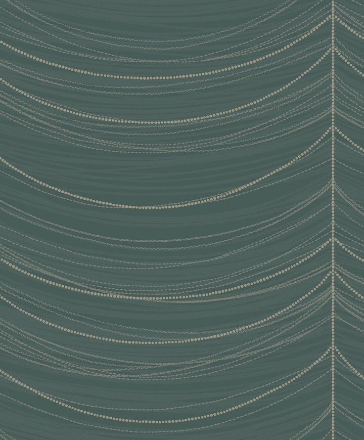Beads Ocean Blue, Silver, and Glitter by Seabrook Wallpaper Aura Netherlands 56.05 25.2" 20.5" - Fabric Carolina -
