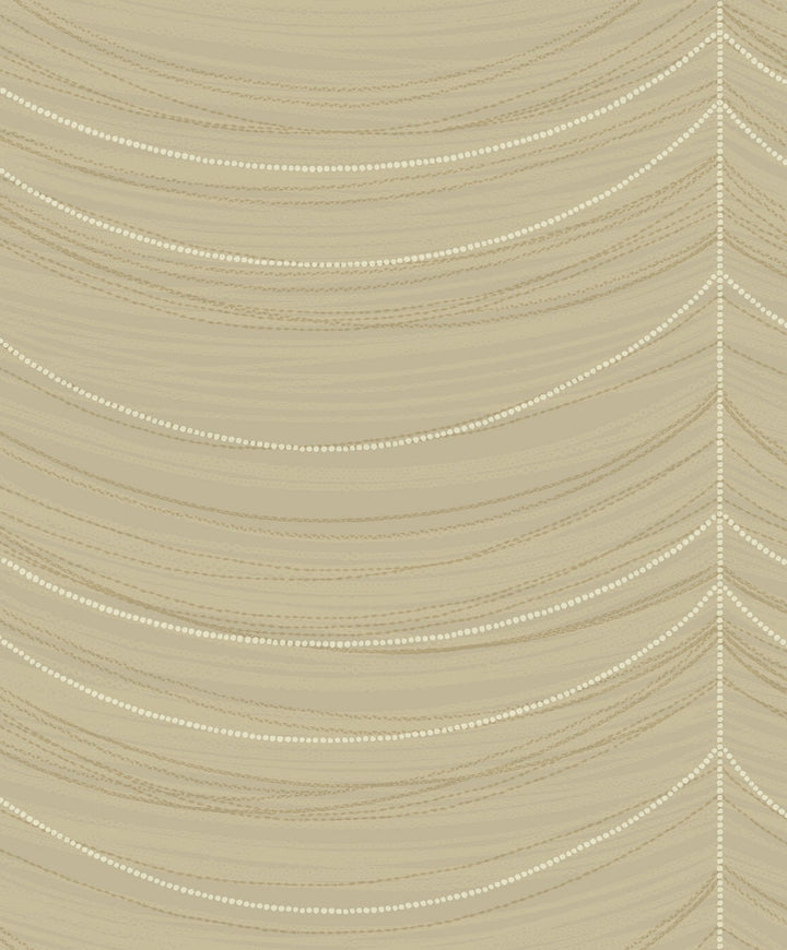 Beads Beige, Bronze, and Glitter by Seabrook Wallpaper Aura Netherlands 56.05 25.2" 20.5" - Fabric Carolina -