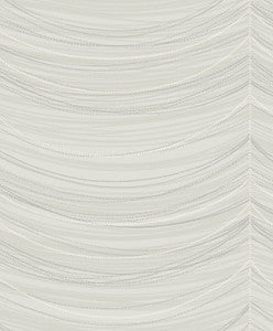 Beads Cream, Silver, and Glitter by Seabrook Wallpaper