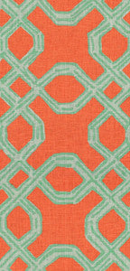 Well Connected Aqua/Orange by Lee Jofa Fabric