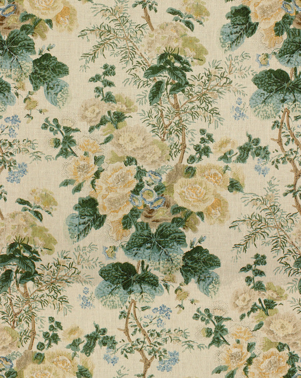 2011118.134 Hollyhock Block Lemon/Aqua by Lee Jofa Fabric in our sample Linen 100% Thailand See Sample Horizontal: 49 inches and Vertical: 40.25 inches 49 inches - Fabric Carolina -