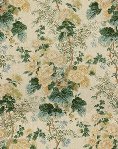 Hollyhock Hdb Lemon/Aqua by Lee Jofa Fabric