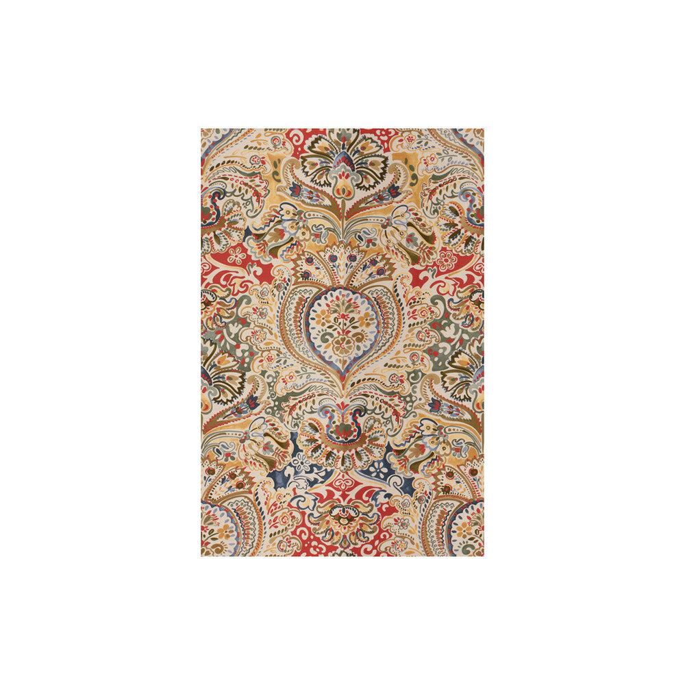 Costes Poppy/Blue by Lee Jofa Fabric SUZANNE KASLER LINEN - 55%;COTTON - 45% Italy MEDIUM Horizontal: 27.5 and Vertical: 42.5 55 - Fabric Carolina -
