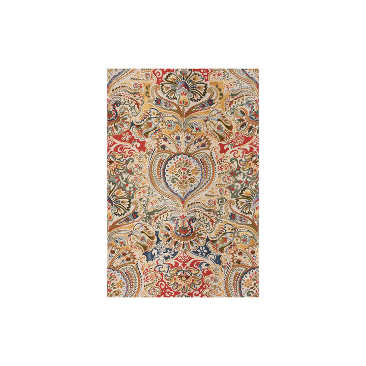 Costes Poppy/Blue by Lee Jofa Fabric SUZANNE KASLER LINEN - 55%;COTTON - 45% Italy MEDIUM Horizontal: 27.5 and Vertical: 42.5 55 - Fabric Carolina -