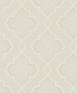 Trellis Pearl, Ivory, and Glitter by Seabrook Wallpaper