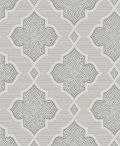 Trellis Silver, Gray, and Glitter by Seabrook Wallpaper