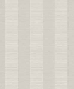 Stripe Silver and Ivory by Seabrook Wallpaper