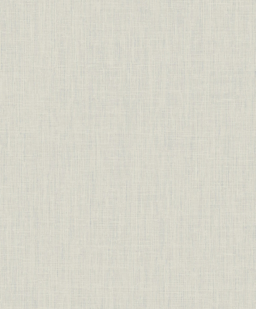 Elegant Burlap Powder Blue and Ivory by Seabrook Wallpaper Aura Netherlands 56.05 12.6" 20.5" - Fabric Carolina -