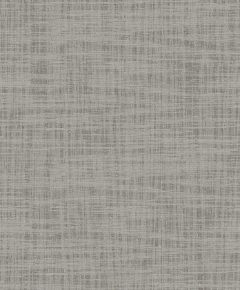 Elegant Burlap Silver and Greige by Seabrook Wallpaper Aura Netherlands 56.05 12.6" 20.5" - Fabric Carolina -