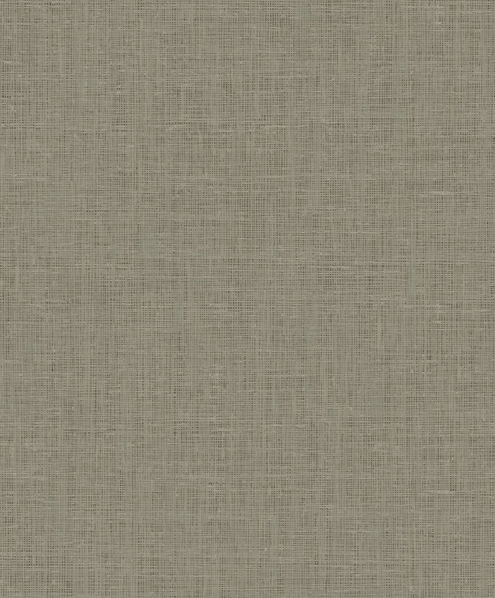 Elegant Burlap Taupe and Silver by Seabrook Wallpaper Aura Netherlands 56.05 12.6" 20.5" - Fabric Carolina -