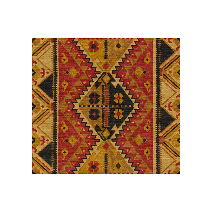 Rebeka Paprika/Coal by Lee Jofa Fabric THE MALIKA COLLECTION COTTON - 63%;LINEN - 37% Italy HEAVY Horizontal: 26.75 and Vertical: 25.25 54.5 - Fabric Carolina -