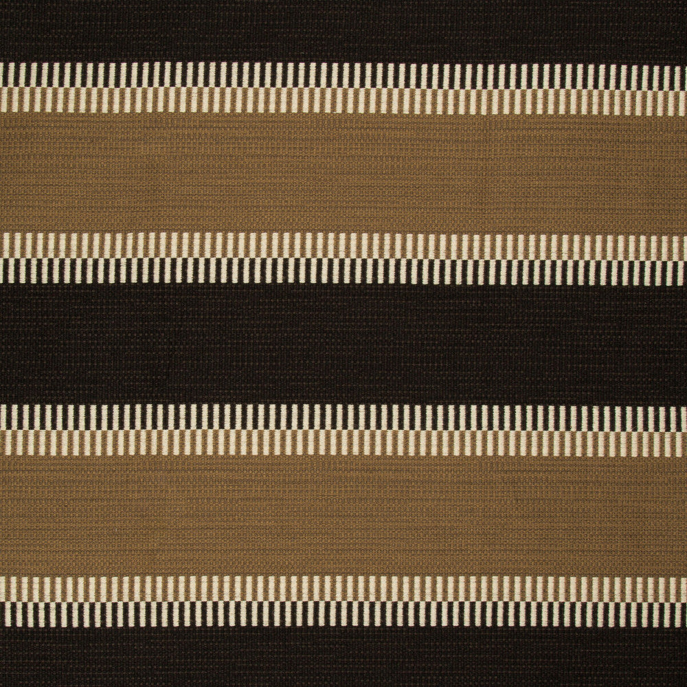 Dorinda Stripe Mocha/Onyx by Lee Jofa Fabric MERKATO COTTON - 64%;RAYON - 16%;POLYESTER - 15%;FLAX - 5% United States HEAVY Horizontal: 6.75 and Vertical: 13.69 54 - Fabric Carolina -