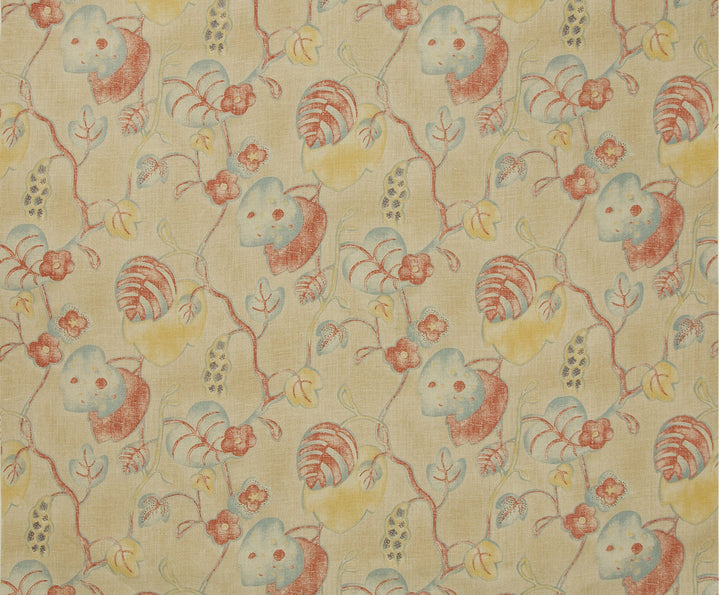 Antibes Print Blue/Red by Lee Jofa Fabric