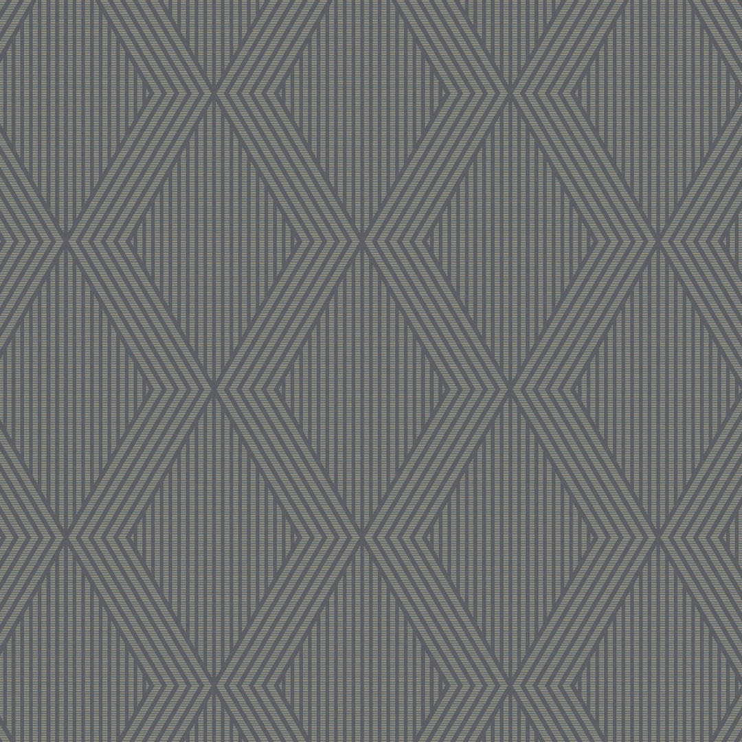 Garbo - Slate And Gold by Schumacher Wallcovering