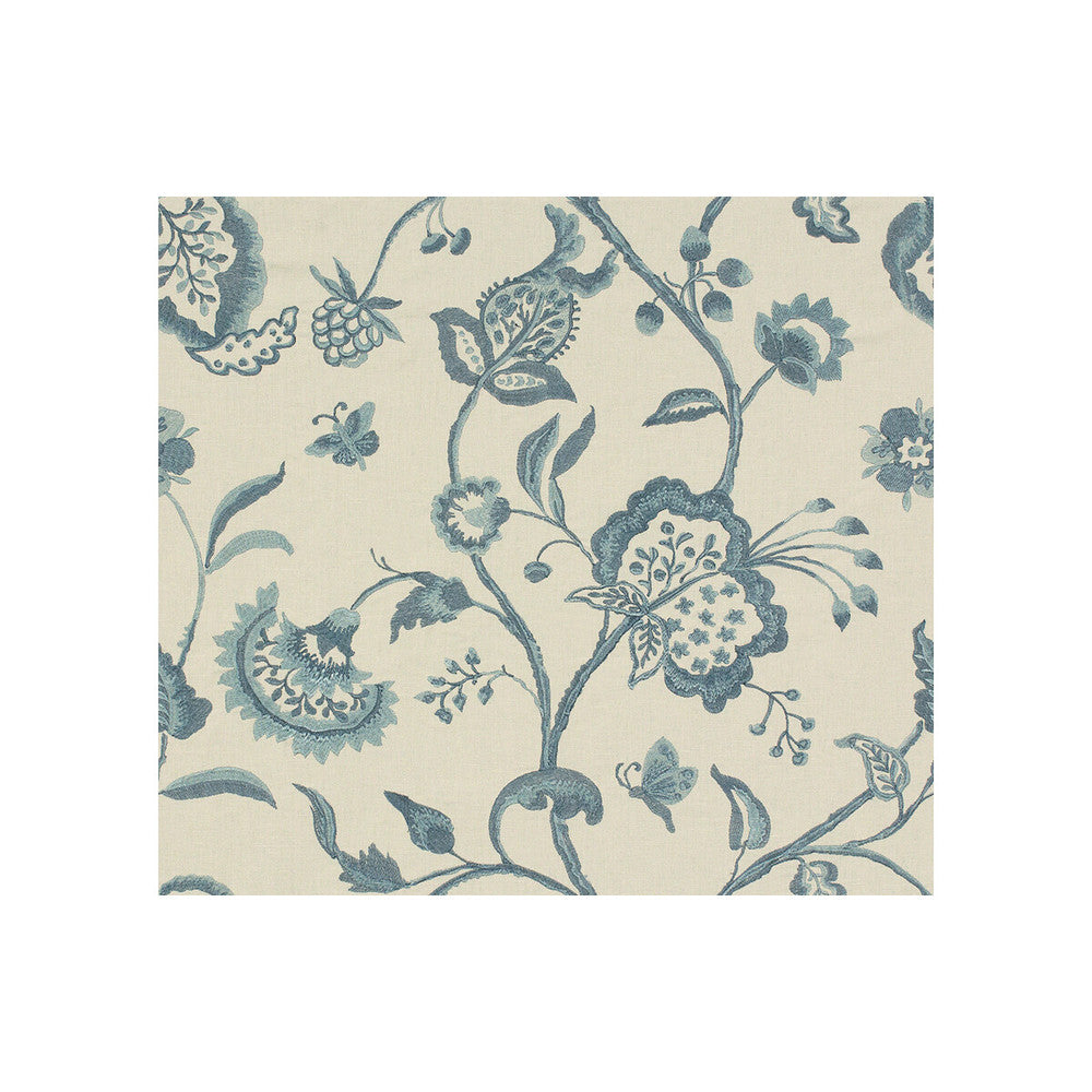Noyak Dusk Blue by Lee Jofa Fabric AERIN LINEN - 45%;COTTON - 30%;VISCOSE - 25% India LIGHT Horizontal: 25.5 and Vertical: 22.75 54 - Fabric Carolina -