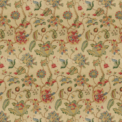 Tidewater Block Ruby/Blue by Lee Jofa Fabric - LINEN - 100% Thailand - Horizontal: 16.5 and Vertical: 72 49.5 - Fabric Carolina -