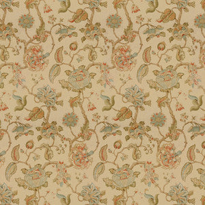 Tidewater Block Clay/Teal by Lee Jofa Fabric